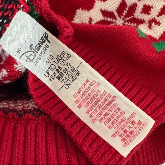 Disney Minnie Mouse sweater Christmas holidays sparkly bow 3D winter knit warm - Picture 8 of 10